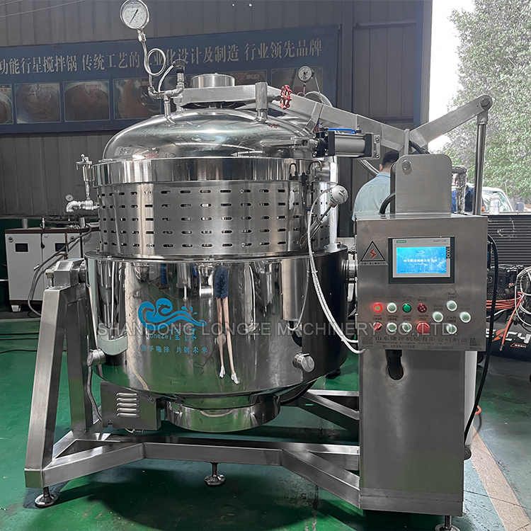 Big Capacity Stainless Steel Steam Pressure Cooking Pot,China Factory Commercial High Pressure Cooker,Industrial Electric Heated  Pressure Cooker 