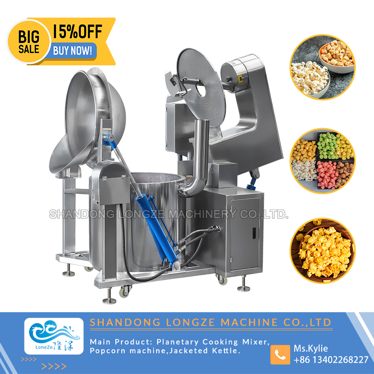 Commercial Gas Caramel Popcorn Machine,Big Capacity Industrial Popcorn Making Machine,Salt Popcorn Machine Price 