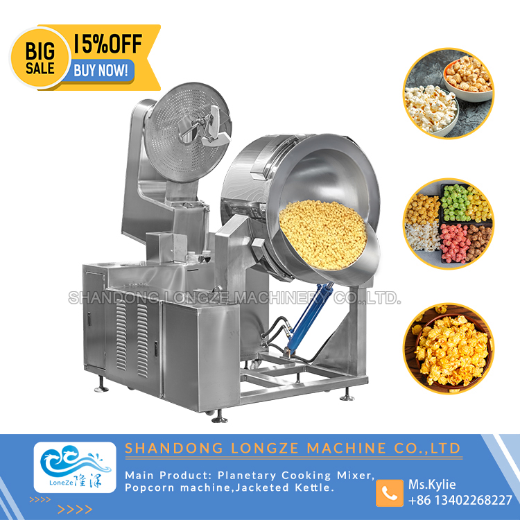 Commercial Gas Caramel Popcorn Machine,Big Capacity Industrial Popcorn Making Machine,Salt Popcorn Machine Price 