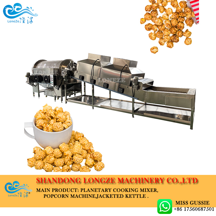 automatic Popcorn Production Line[UNK] Caramel Popcorn Production Line[UNK]industrial Popcorn Production Line