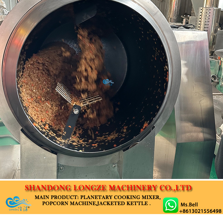automatic rotate cooking drum machine, gas drum cooking machine,drum stir fry machine