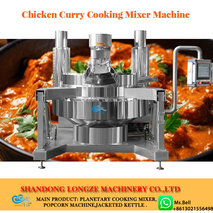 chicken curry making machine, gravy cooking pot, planetary cooking mixer
