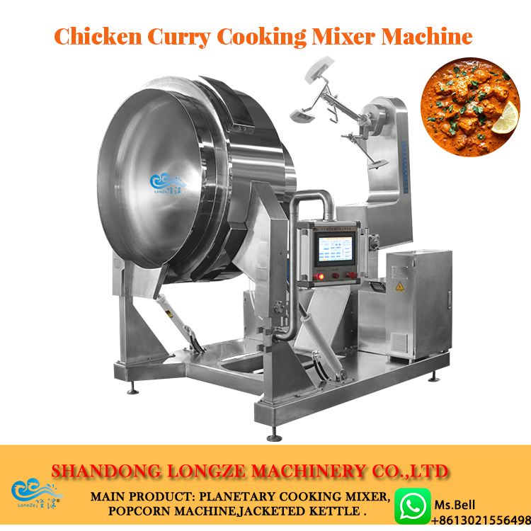 chicken curry making machine, gravy cooking pot, planetary cooking mixer