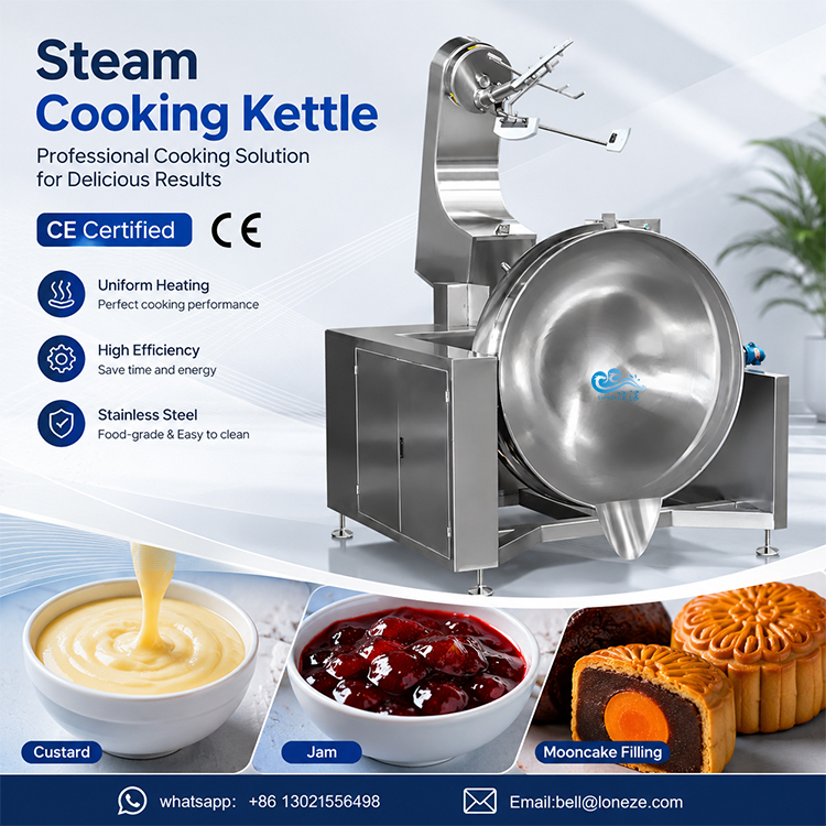 steam jacketed kettle,steam cooking kettle,industrial steam kettle,steam jacketed kettle manufacturer
