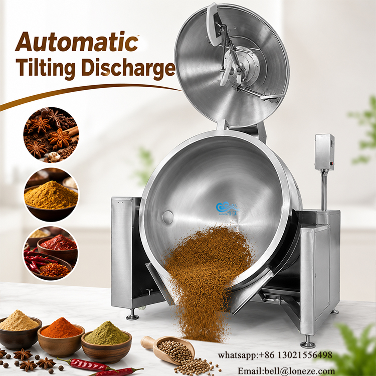 industrial powder mixer, spice mixing machine,  stainless steel powder cooking mixer, seasonings processing equipment
