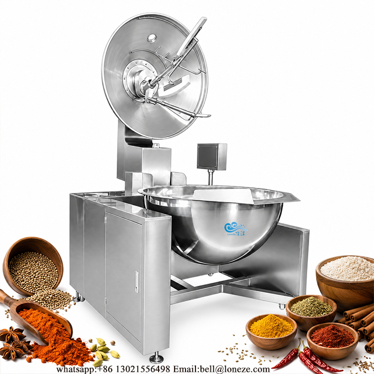 industrial powder mixer, spice mixing machine,  stainless steel powder cooking mixer, seasonings processing equipment