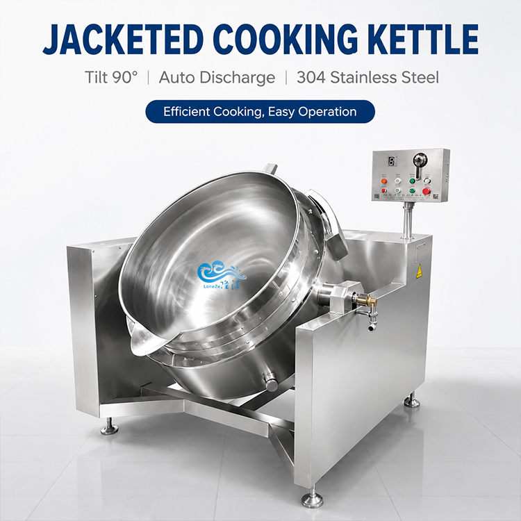 Industrial Jacketed Kettle, Steam Jacketed Kettle,  Gas Fired Kettle,  Automatic Stirring Kettle
