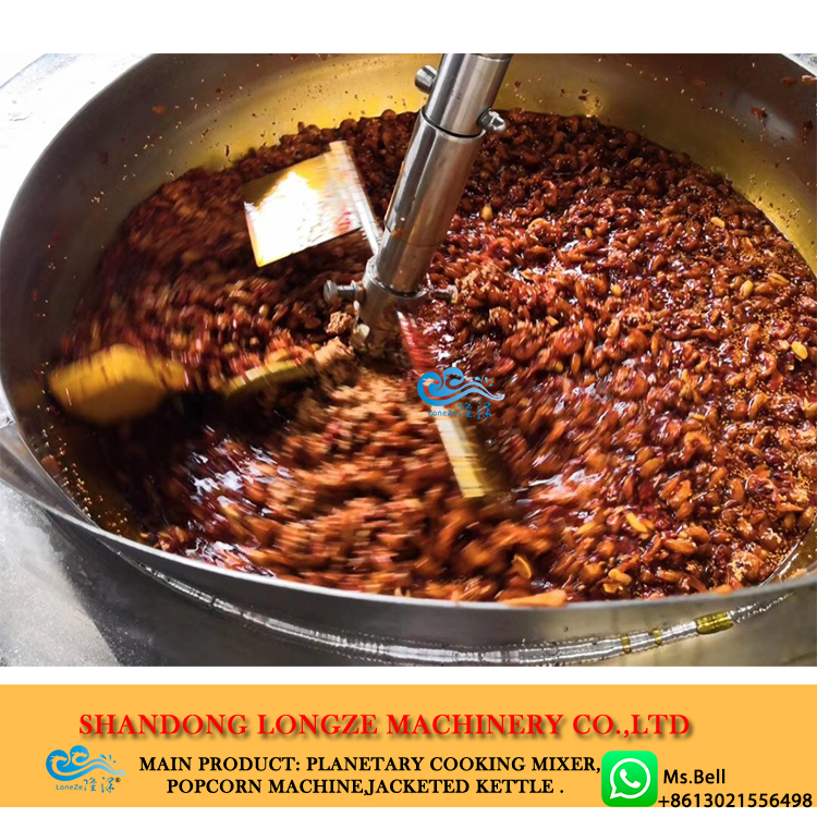 Industrial cooking mixer, Empanada filling machine, meat and vegetable cooking wok, commercial food mixer