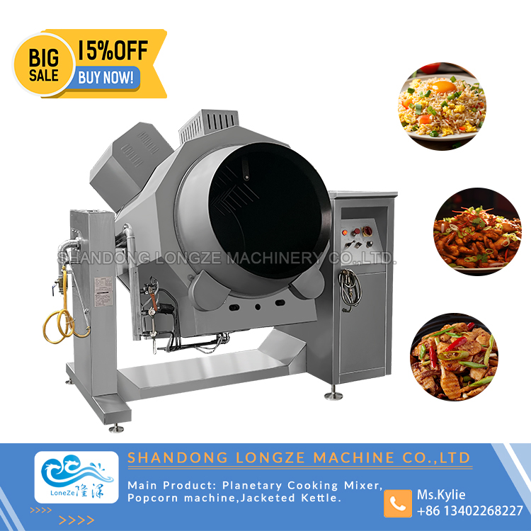 Drum Rotating Cooking Robot Machine,Automatic Stir Fry Cooking Rotating Robot Cooker,Stir Fry Cooking Robot Machine