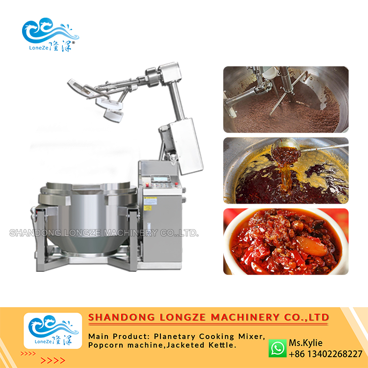 industrial bolognese sauce cooking machine, automatic meat sauce cooking mixer,commercial planetary mixer for meat sauce