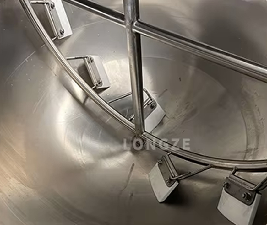 steam cooking mixer machine,jacket kettle with mixer,cooking kettle with stirrer mixer