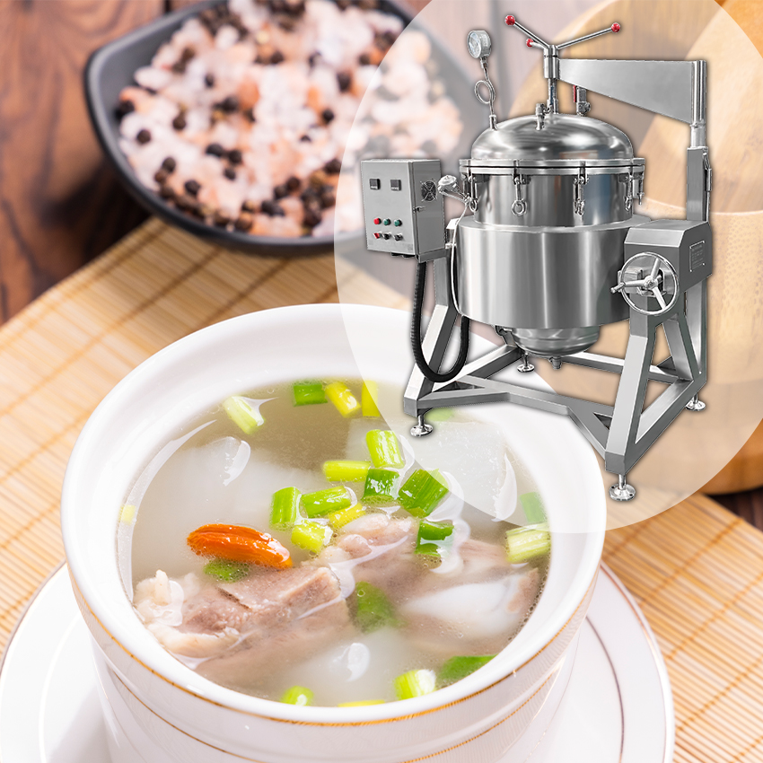 Stainless Steel Industrial Pressure Cooker,Tilting Electric High Pressure Cooking Pot,Food Pressure Cooking Pot