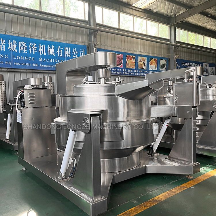 automatic cooking pot with agitator,industrial cooking mixer machine,electric cooking mixer machine