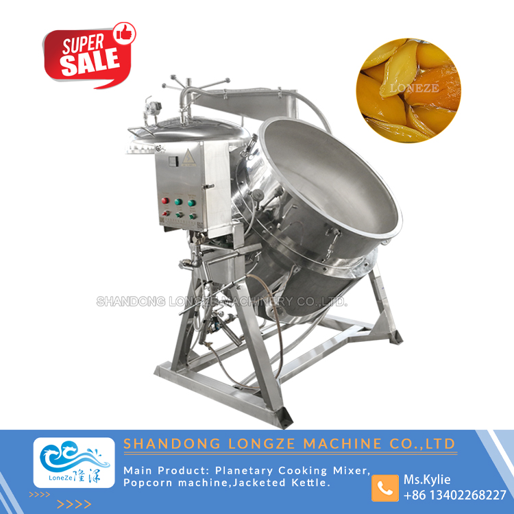 Pressure Vacuum Sugar Dipping Cooking Mixer Machine，Vacuum Sugar Dipping Jam Cooking Pot Machine，Sugar Dipping Soaking Pot Vacuum Sugar Boiling Cooking Pan Machine