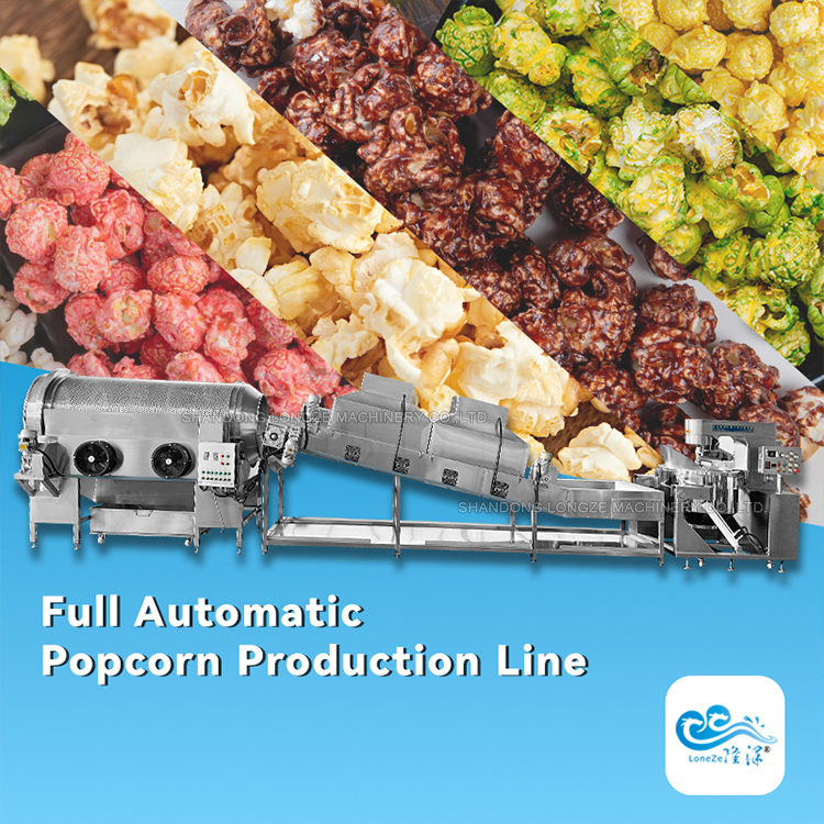 China Gas Popcorn Machine,Industrial Electric Popcorn Production Line Price,Best Commercial Popcorn Making Machine