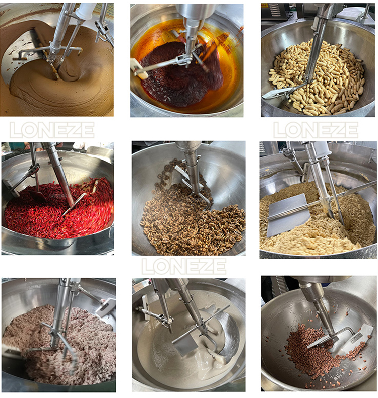 Electric Cooking Mixer Machine,Industrial Jam Cooking Mixer,Automatic Food Cooking Pot With Mixer