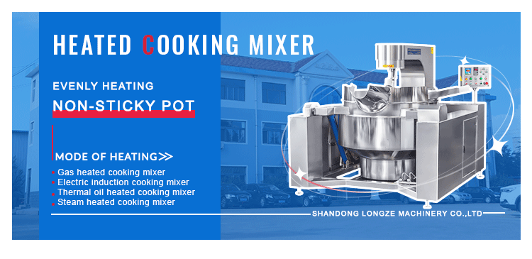 Chicken Industrial Cooking Mixer Snack Food Cooking Pot with Mixer  Fillings Cooking Mixer Machine