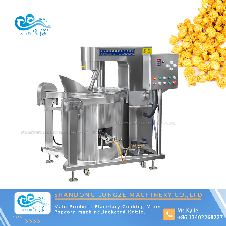 Industrial Gas Caramel Popcorn Machine