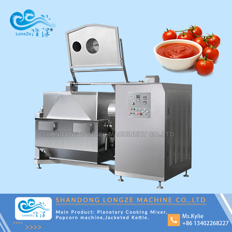 Big Capacity Vacuum Horizontal Mixer for Bean Paste Jam,Big Capacity Steam Horizontal Mixer,Fruit Jam Horizontal Vacuum Cooking Machine Mixer