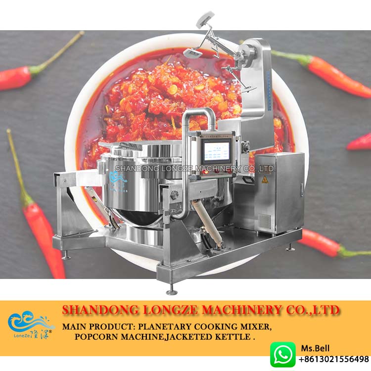 Full Automatic Industrial Sauce Cooking Mixer Machine