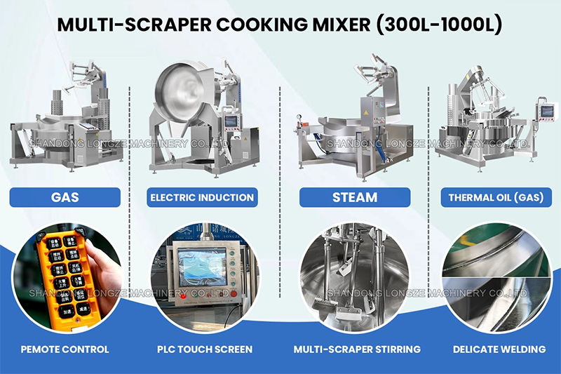 large commercial cooking mixer， industrial curry paste mixer， nyonya paste cooking mixer machine