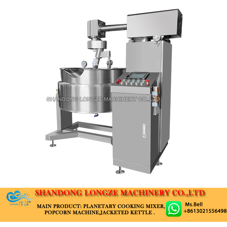 chili sauce cooking pot with agitator,sauce cooking pan, industrial cooking mixer machine