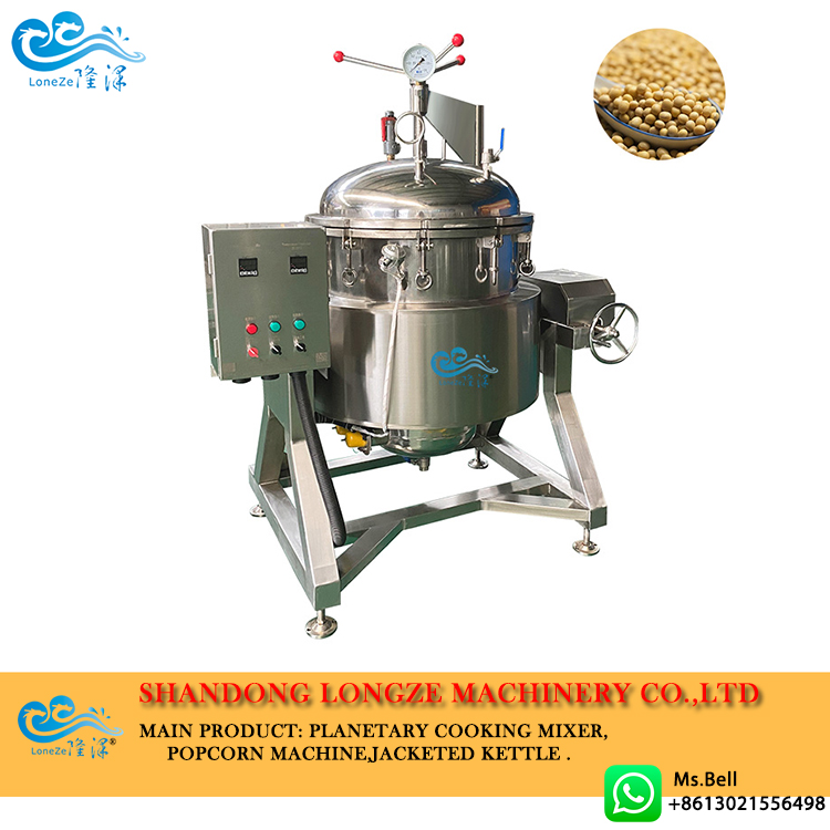 Sauce stirring pot professional stuffing cooking equipment_Industry  knowledge_Bean paste cooking mixer_Jam paste cooking mixer_Ball shape  popcorn processing line-Zhucheng Longze Machinery Co.,Ltd