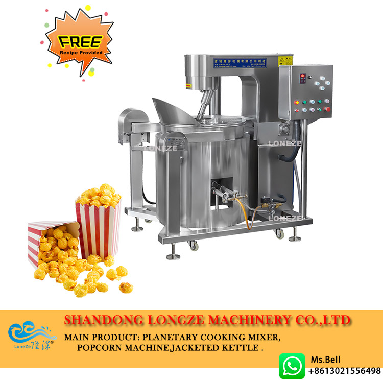 industrial popcorn machine,gas popcorn machine,large automatic popcorn machine