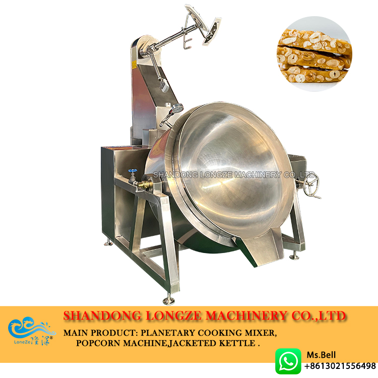 peanut candy cooking pot with mixer, snack food cooking mixer, chikki cooking pot with mixer