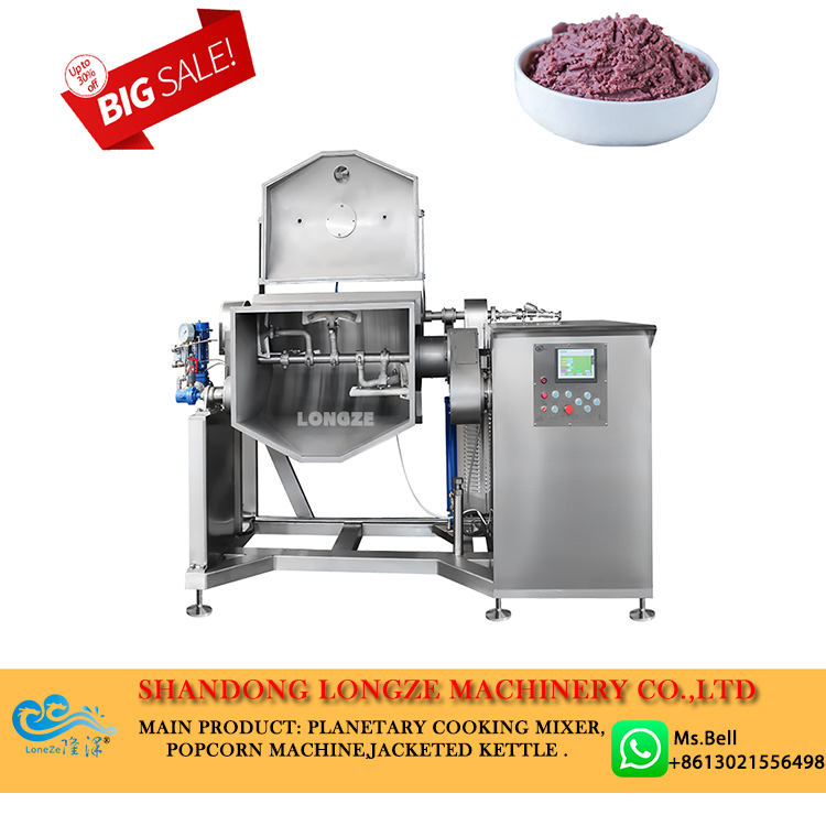 horizontal cooking mixer, bean paste cooking mixer,bean paste filling cooking mixer