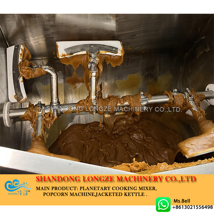 steam vacuum cooking mixer, horizontal cooking mixer, industrial horizontal cooking mixer machine