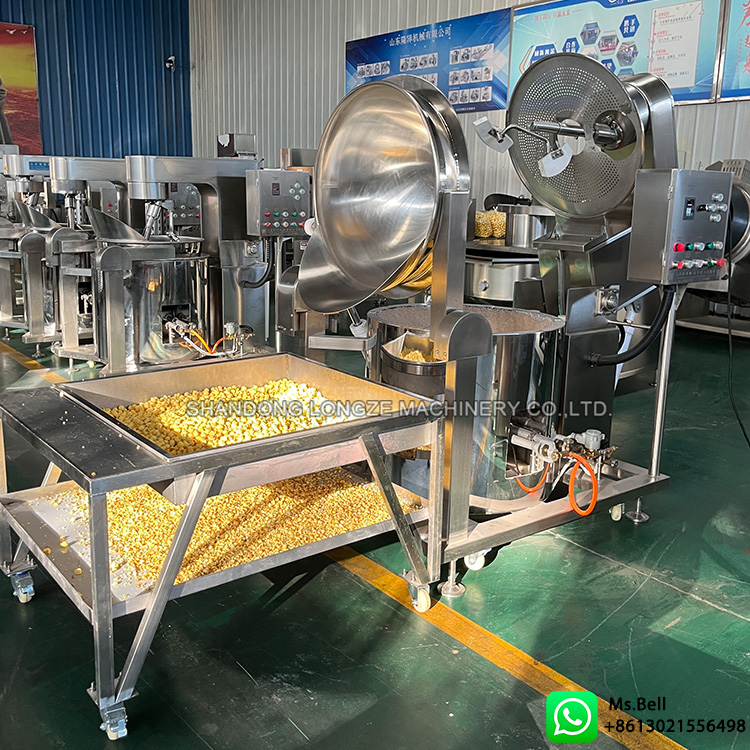 automatic popcorn machine,commercial popcorn machine, gas popcorn machine