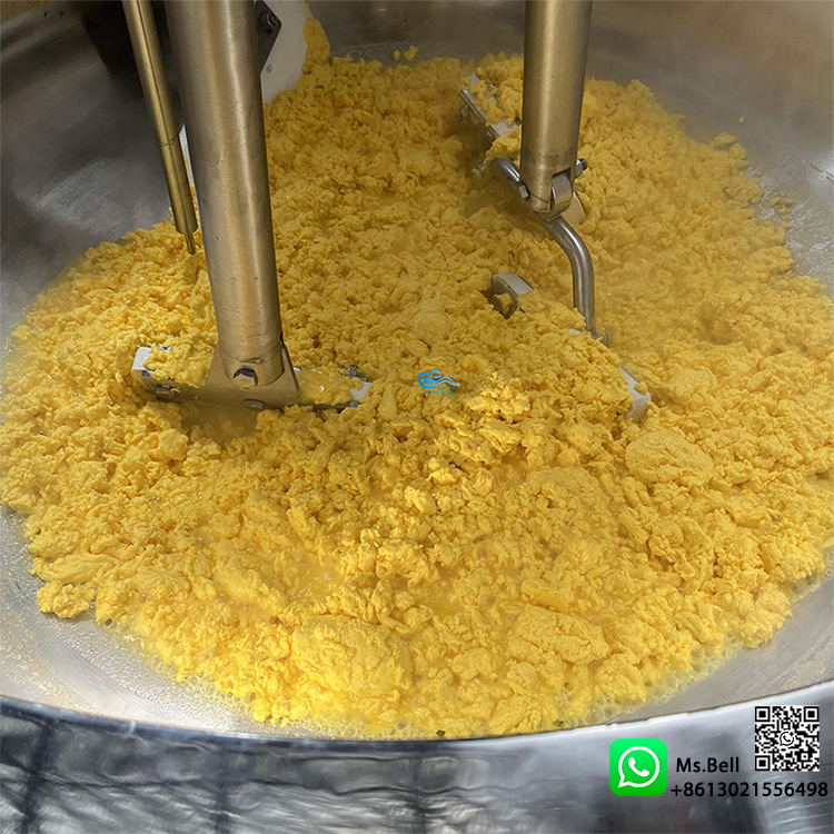 cooking mixer machine, food kitchen equipment, scrambled eggs cooking pot