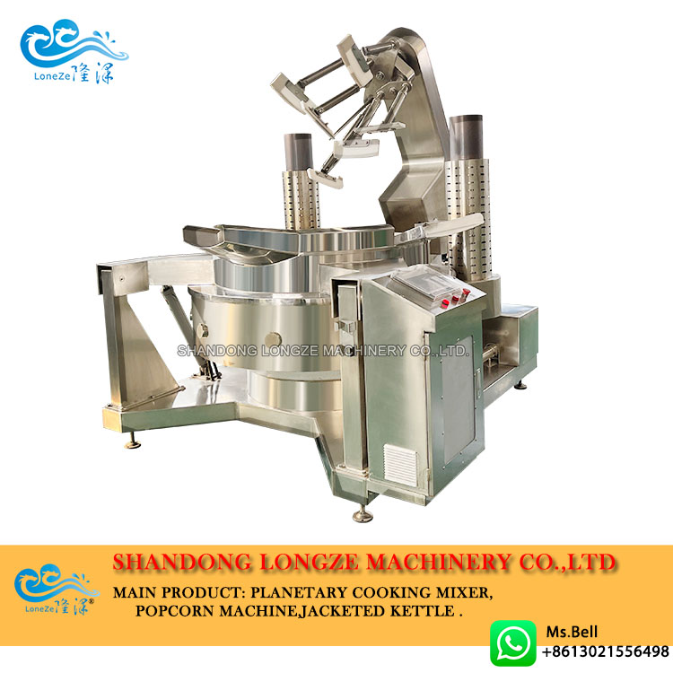 cooking mixer machine, food kitchen equipment, scrambled eggs cooking pot