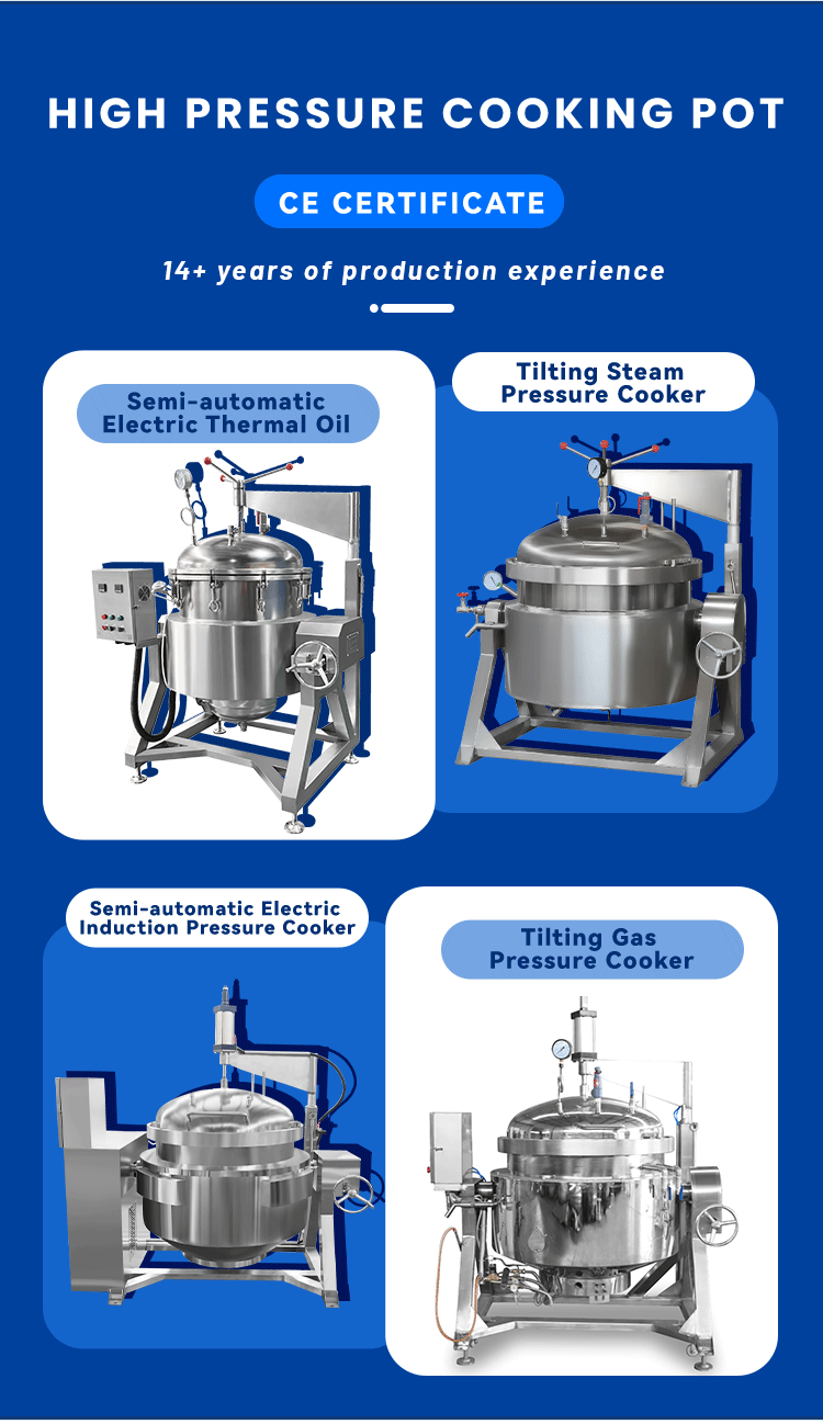 high pressure cooking pot,steam jacketed pressure kettle,high temperature pressure cooker
