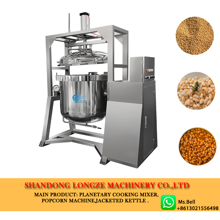 chickpeas high pressure cooker, automatic pressure cooking pot, industrial high pressure kettle