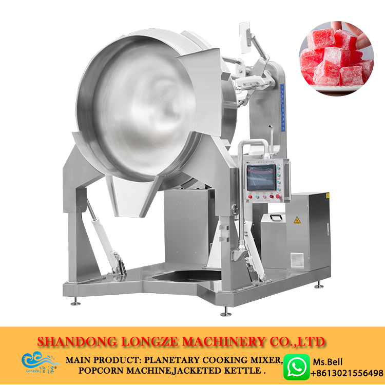 lokum cooking kettle, turkish delight making machine,automatic cooking mixer machine for dessert