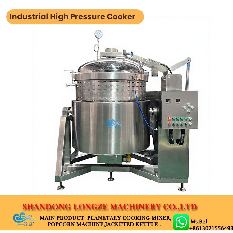 broth with solids pressure cooker, automatic pressure kettle,high pressure cooking pot