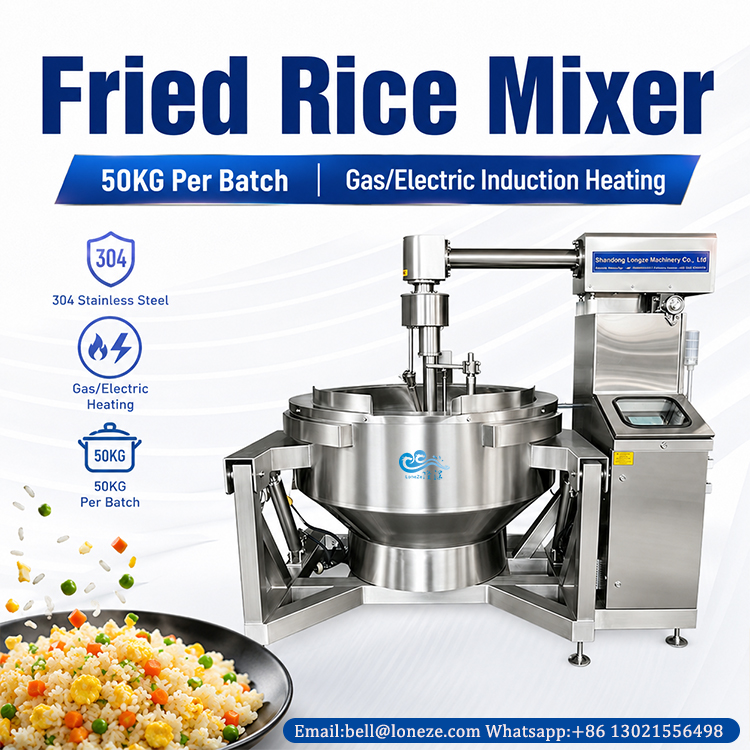 Commercial automatic fried rice machine, Industrial fried rice maker,fried rice equipment