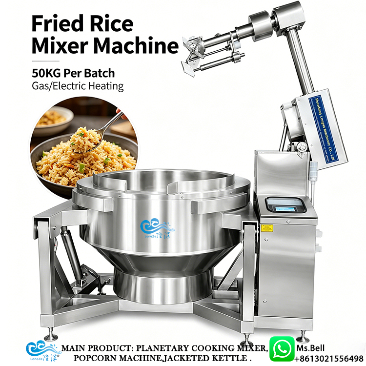Commercial automatic fried rice machine, Industrial fried rice maker,fried rice equipment
