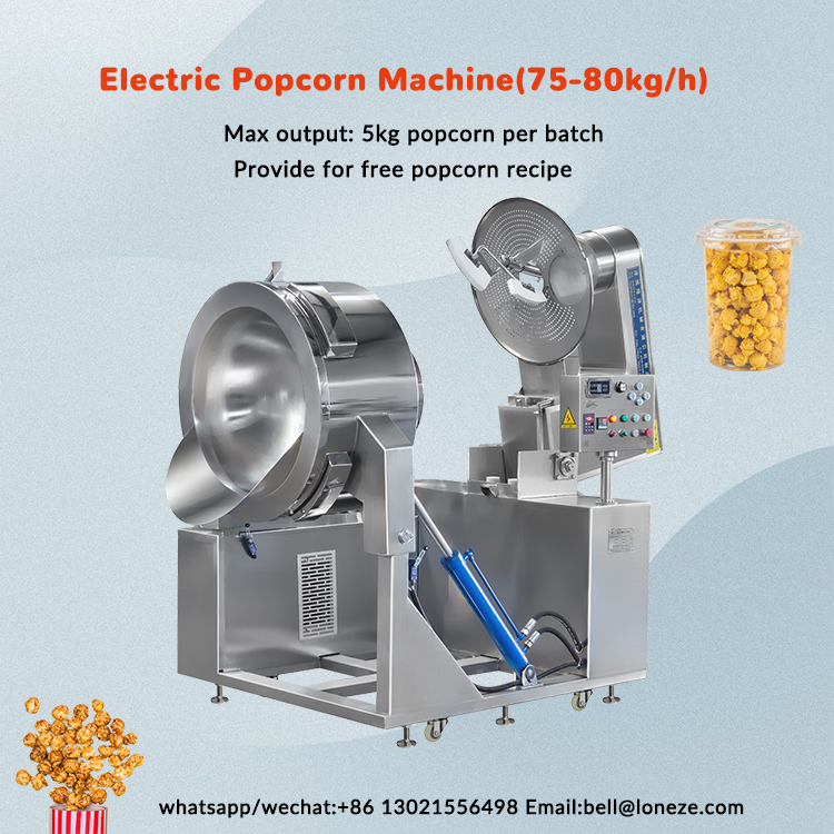 industrial popcorn machine, popcorn making machine, popcorn production machine, industrial popcorn maker, popcorn processing machine