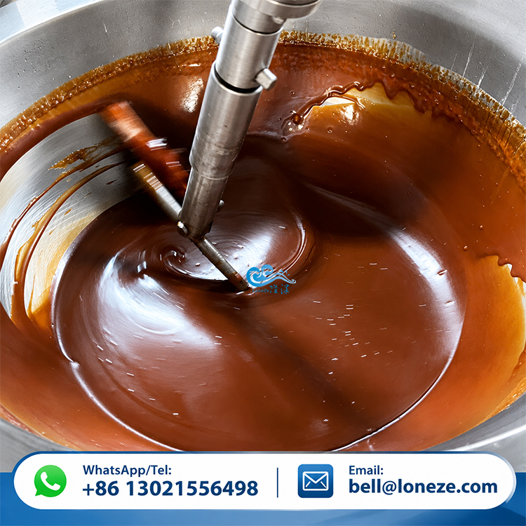 Planetary stirring cooking mixer, industrial caramel making machine, automatic toffee cooking machine